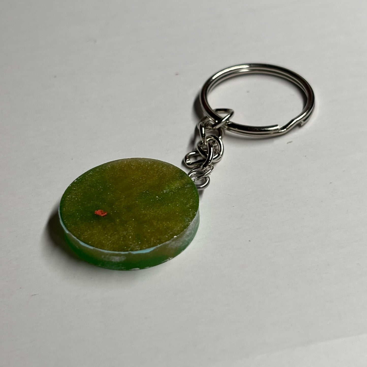 Rustic Green Queen - Handmade Resin Keychain