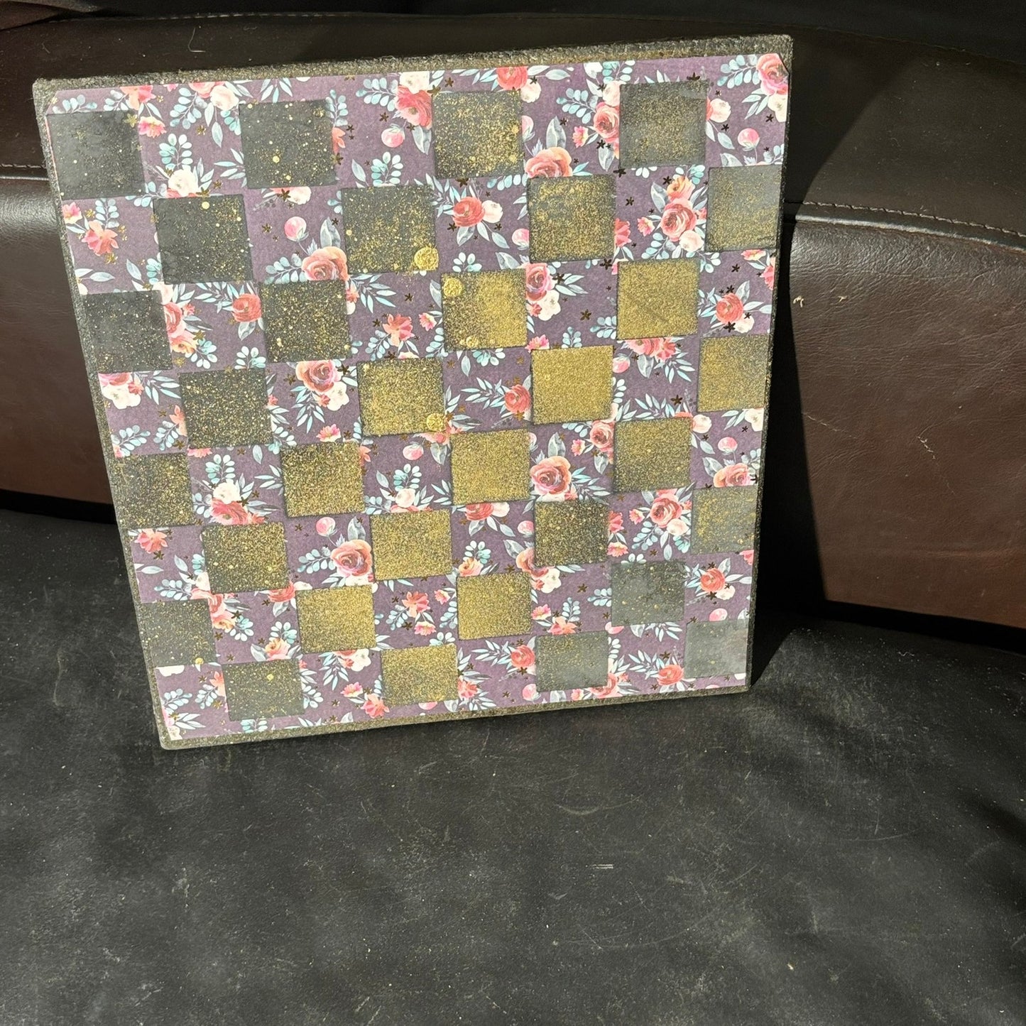 Sprinkle Gold Vintage - Scrapbook Chess Board