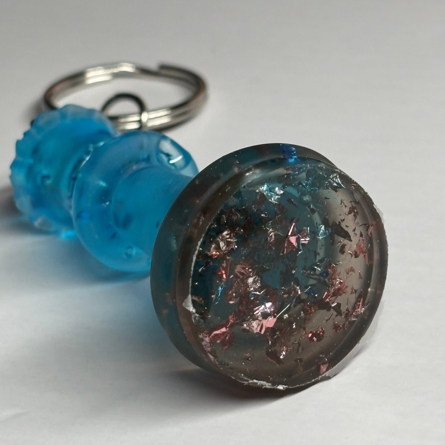 Blue Ocean Queen - Handmade Resin Keychain