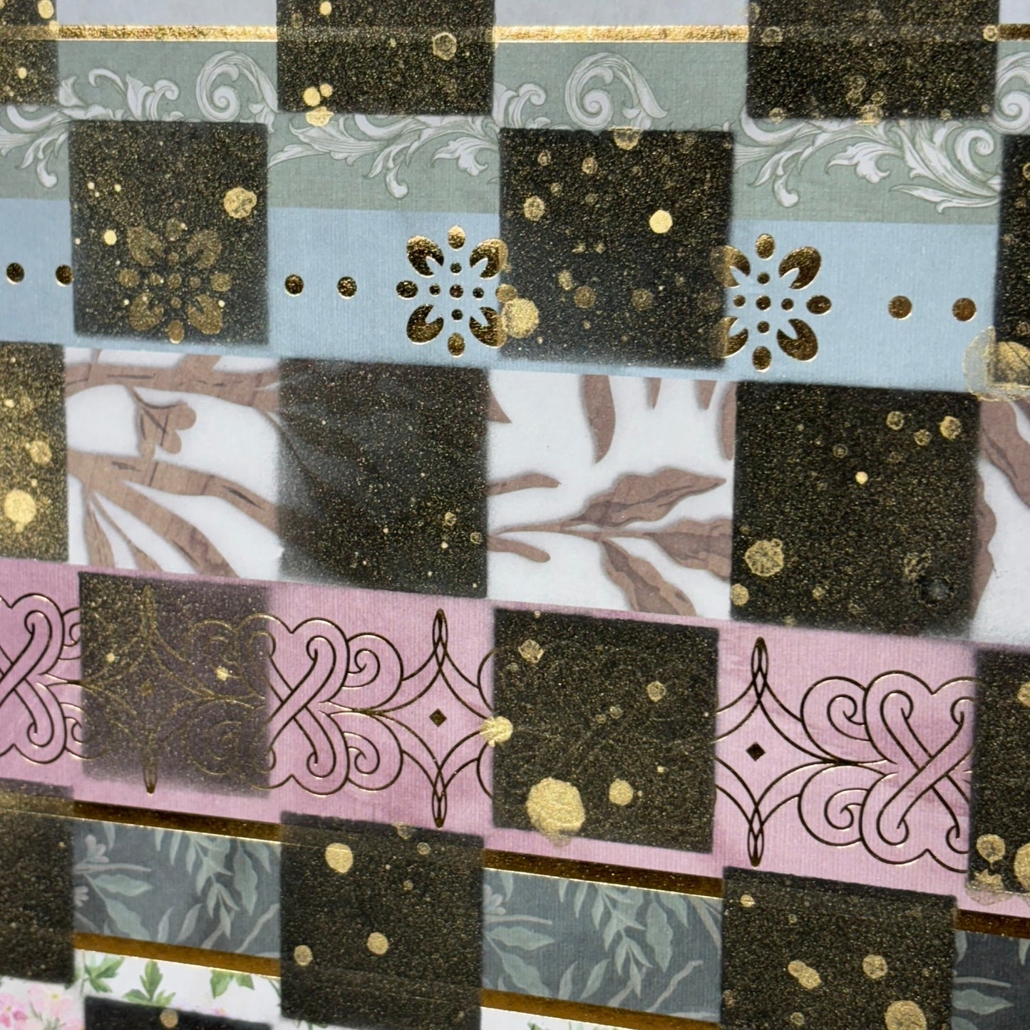 Splendid Collage - Scrapbook Chess Board