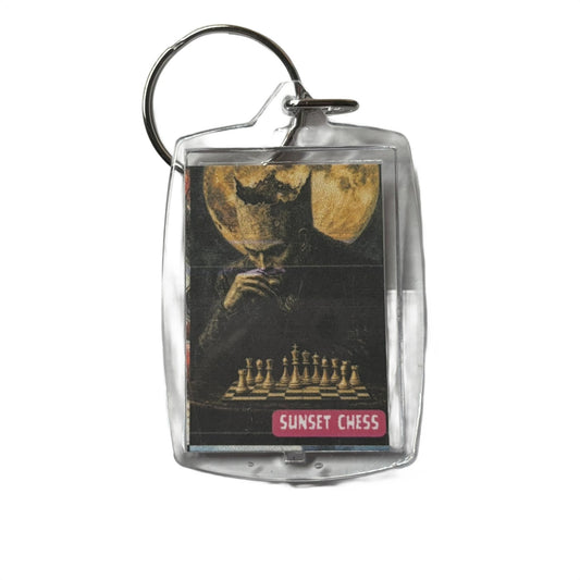 Moon Man - Chess  Photo Keychain