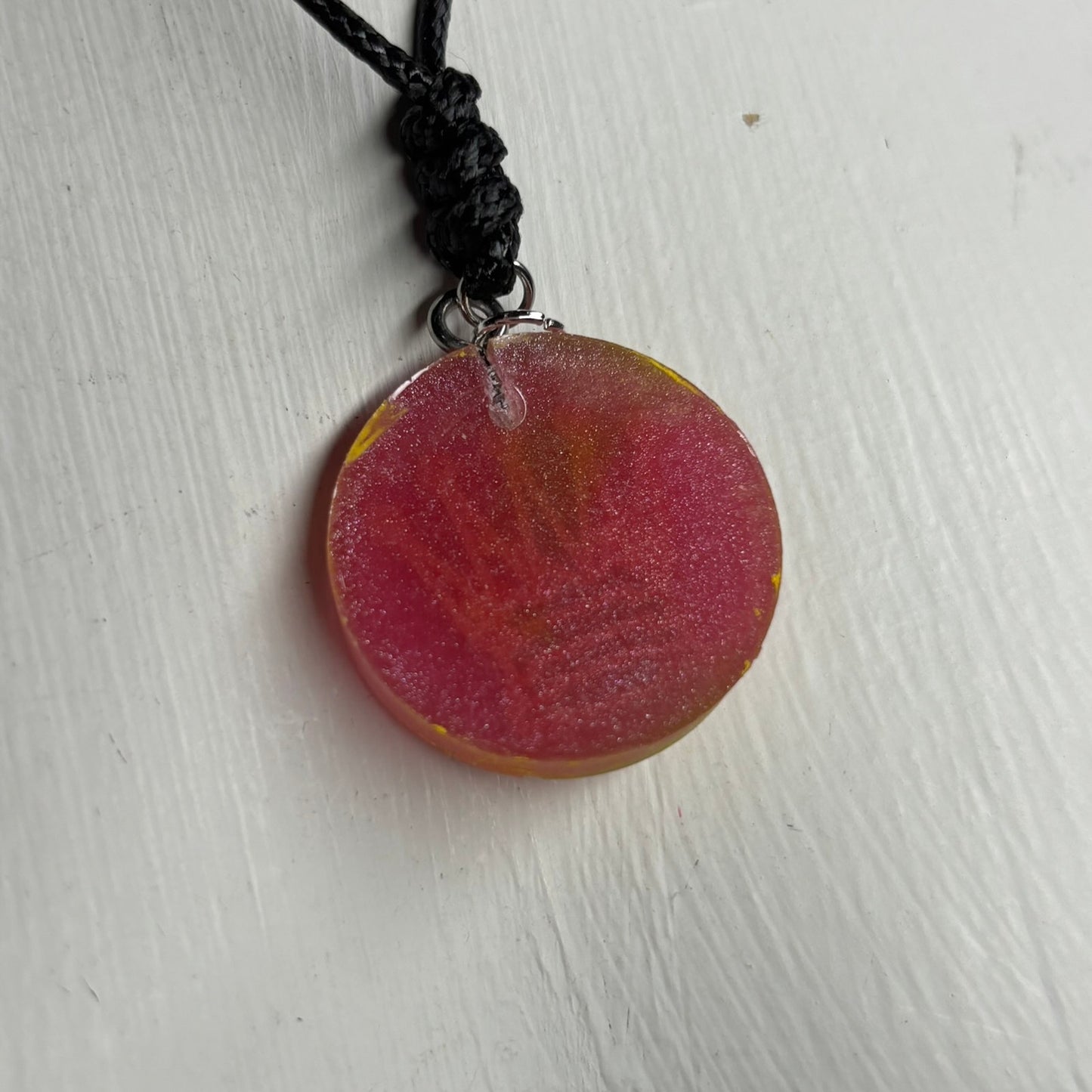 Pink Blush Queen - Handmade Resin Chess Necklace