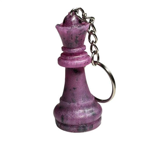 Spotted Purple Queen - Handmade Resin Keychain