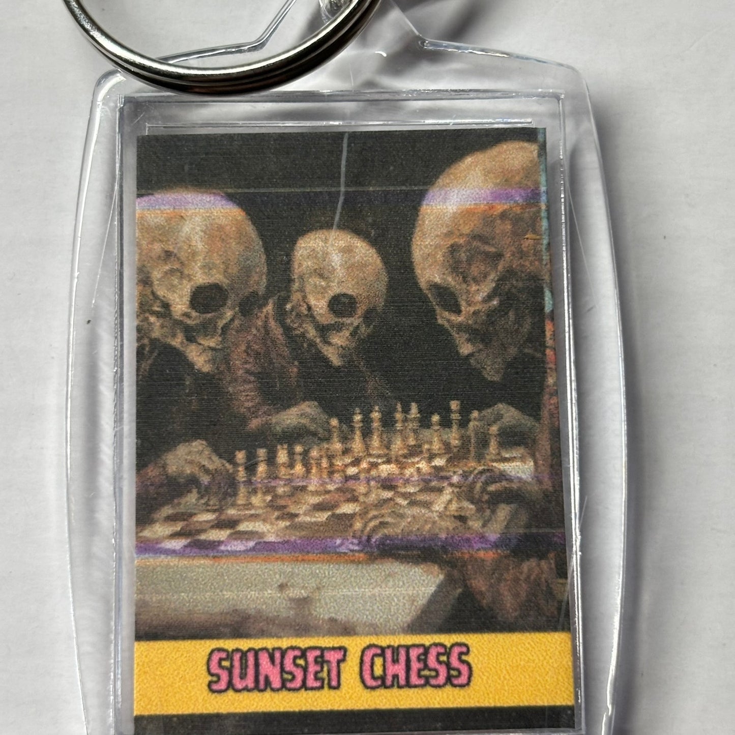 Skullheads - Chess  Photo Keychain