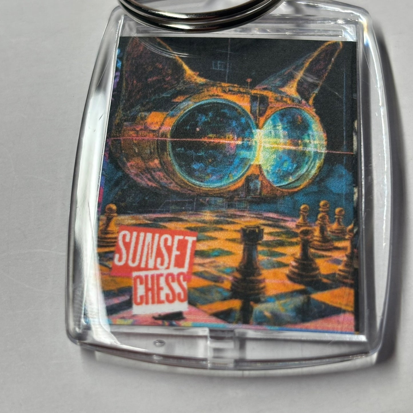 Futuristic - Chess  Photo Keychain