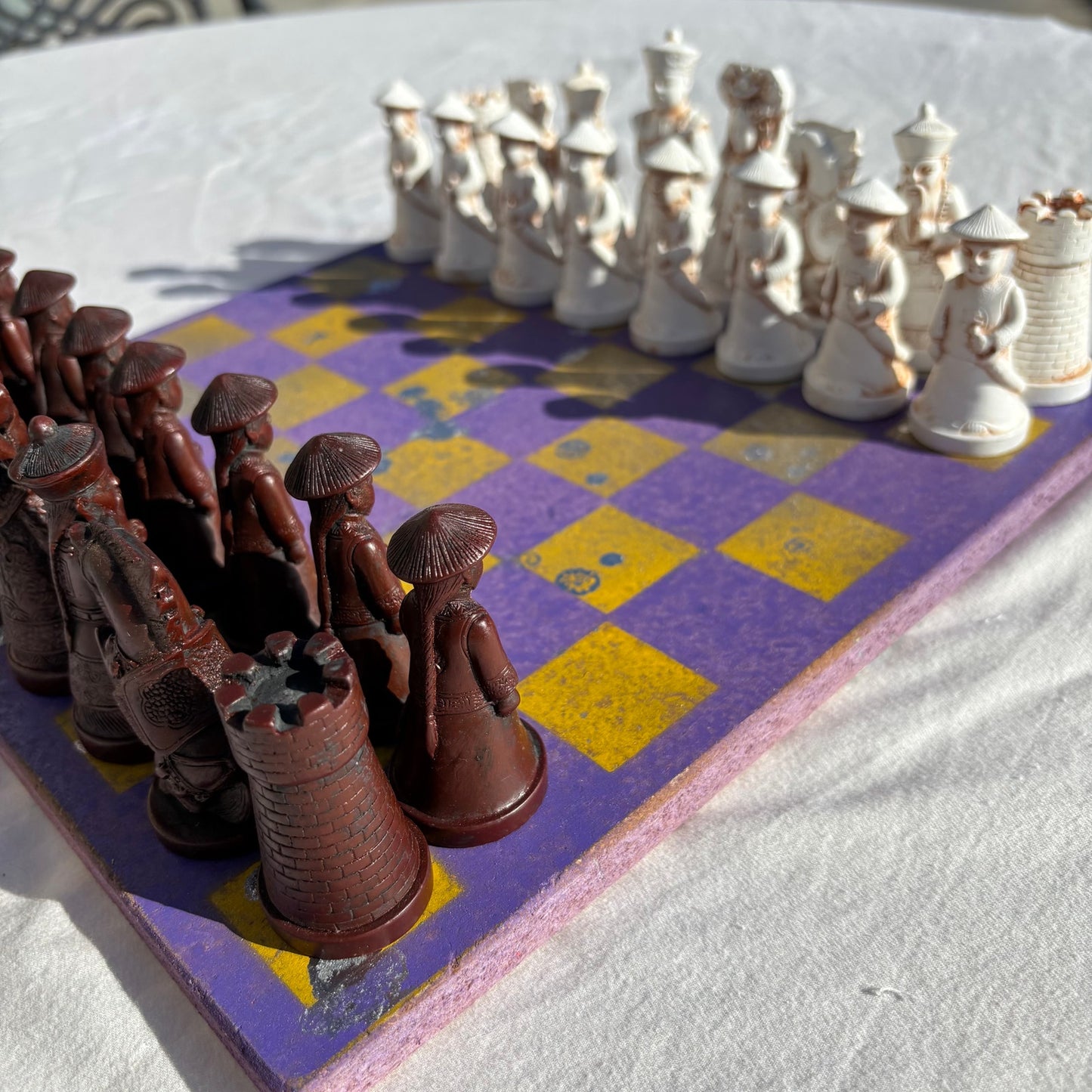 Purple & Yellow - Chinese Edition Chess Set