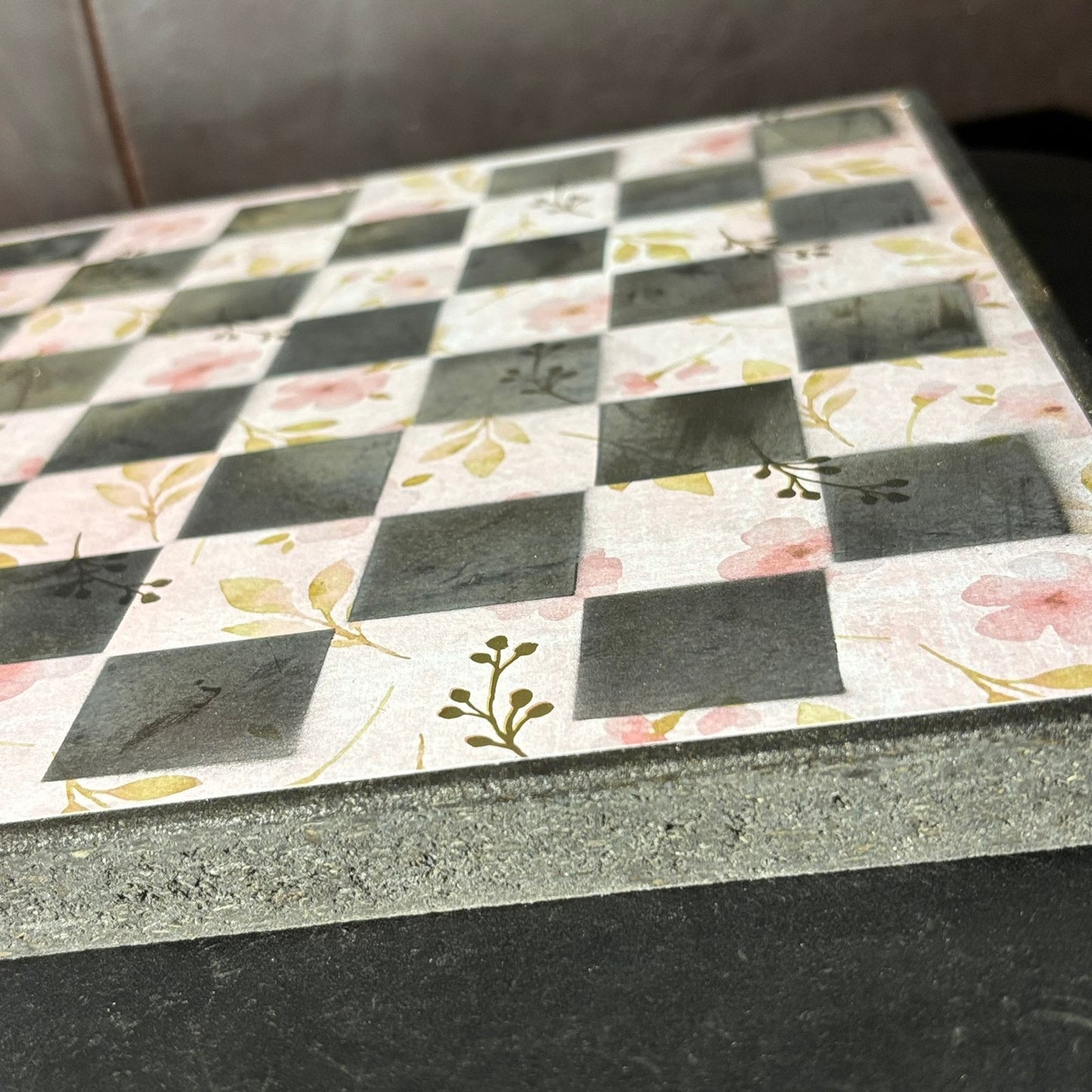 Soft Pink - Scrapbook Chess Board