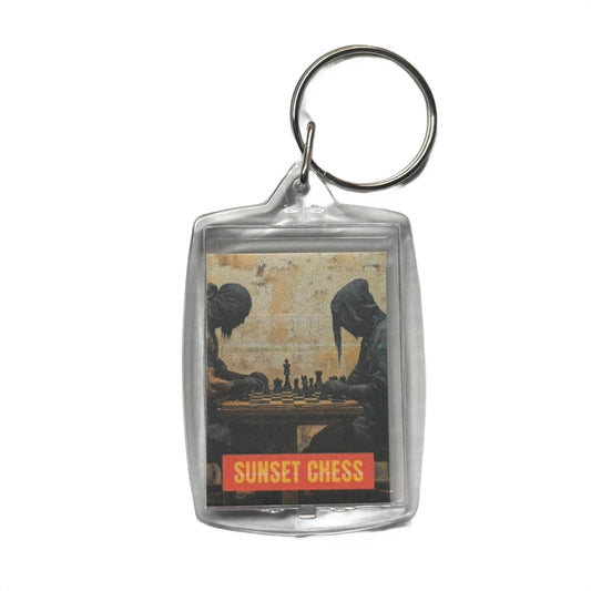 Late Night - Chess  Photo Keychain