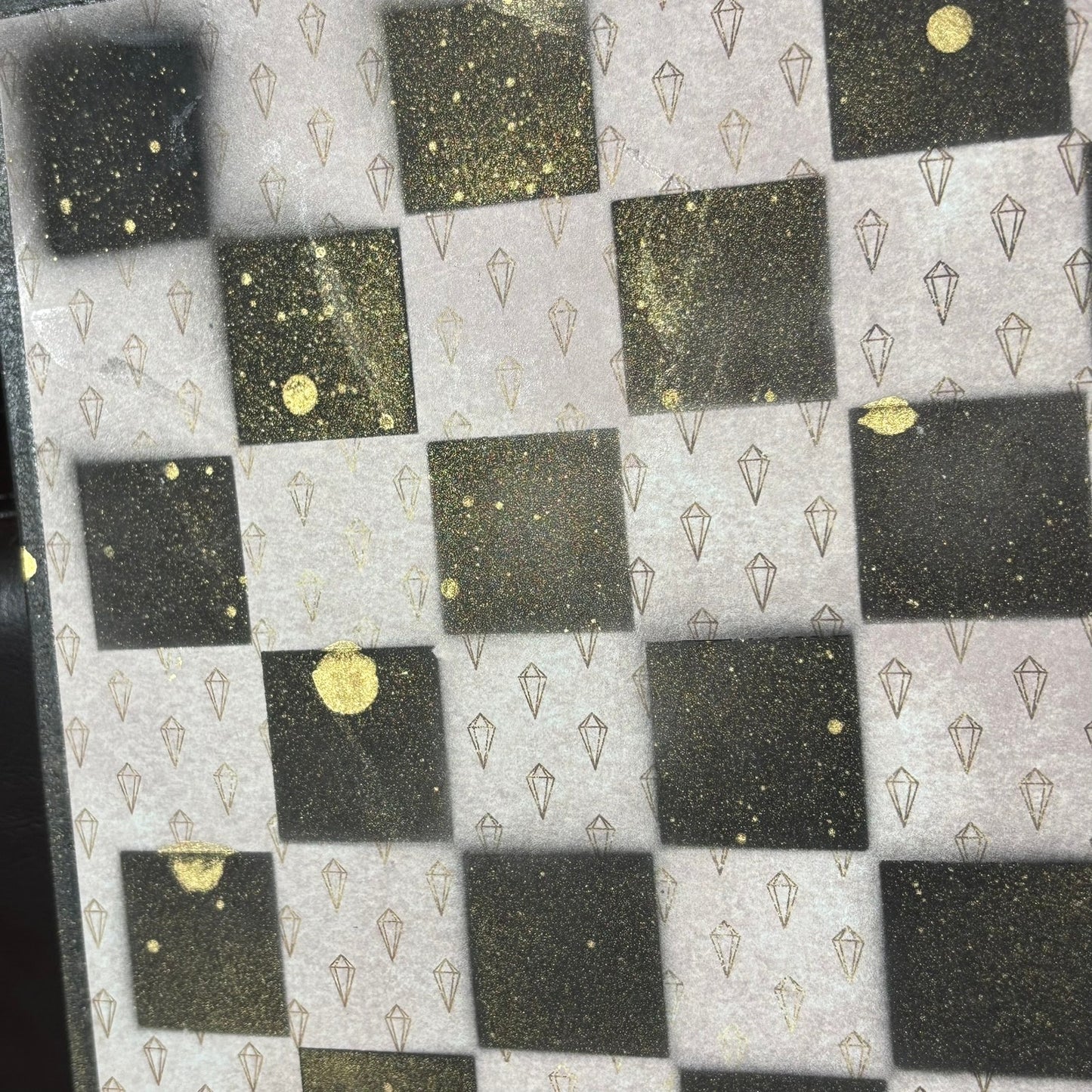 Mini Crystals Pattern - Scrapbook Chess Board