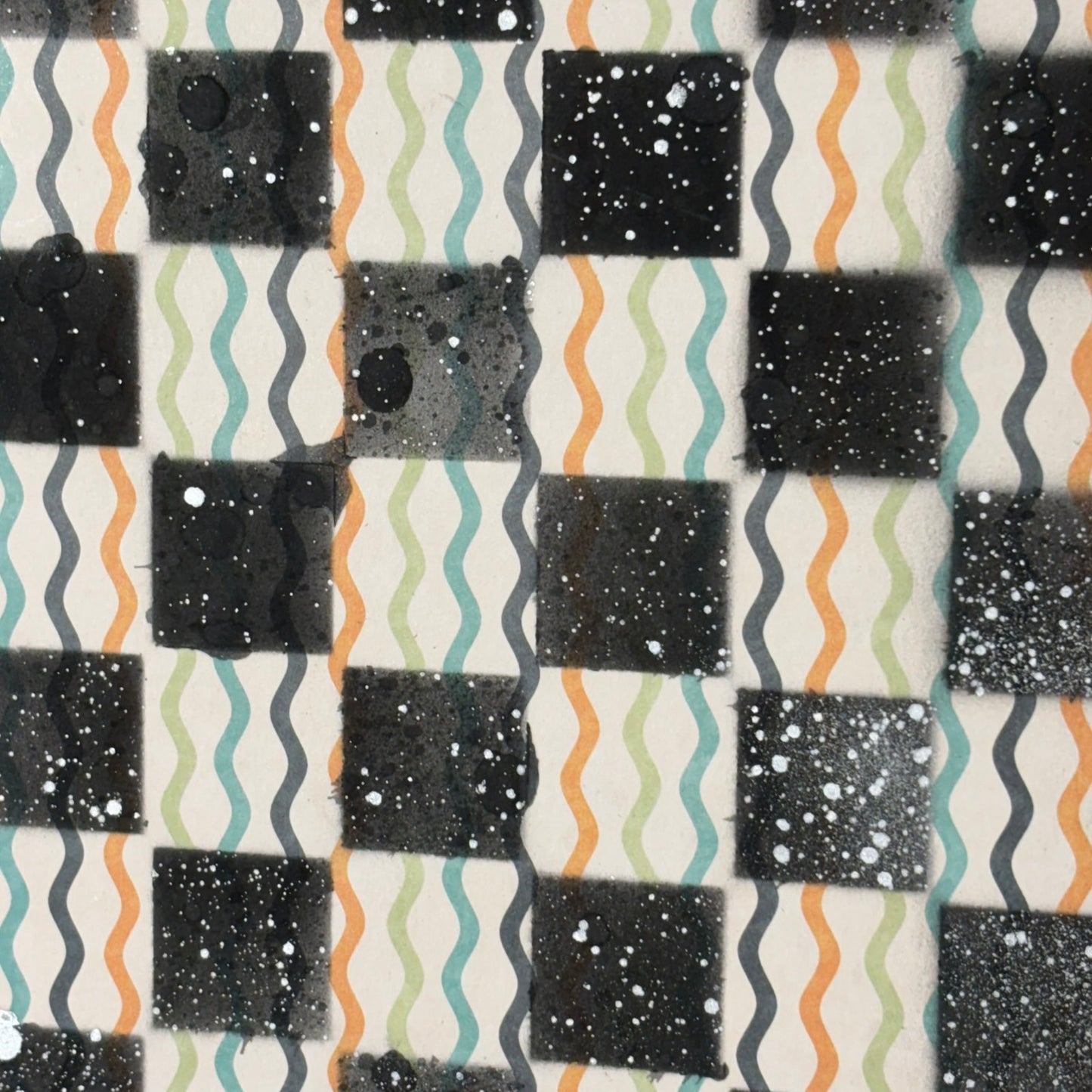 Good Vibes Pattern - Scrapbook Chess Board