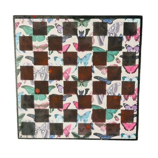 Colorful Butterflies - Scrapbook Chess Board