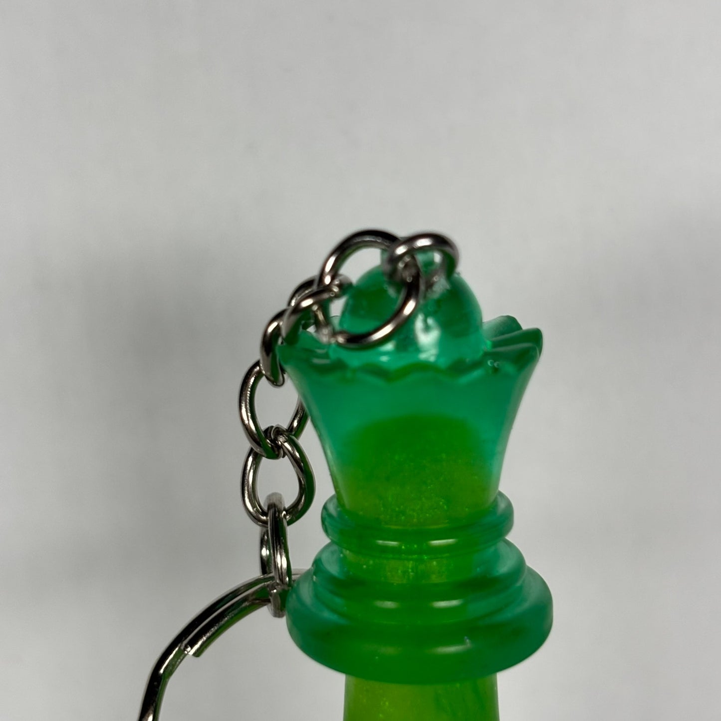 Green Lime Handmade Resin Keychain - One of a Kind Design