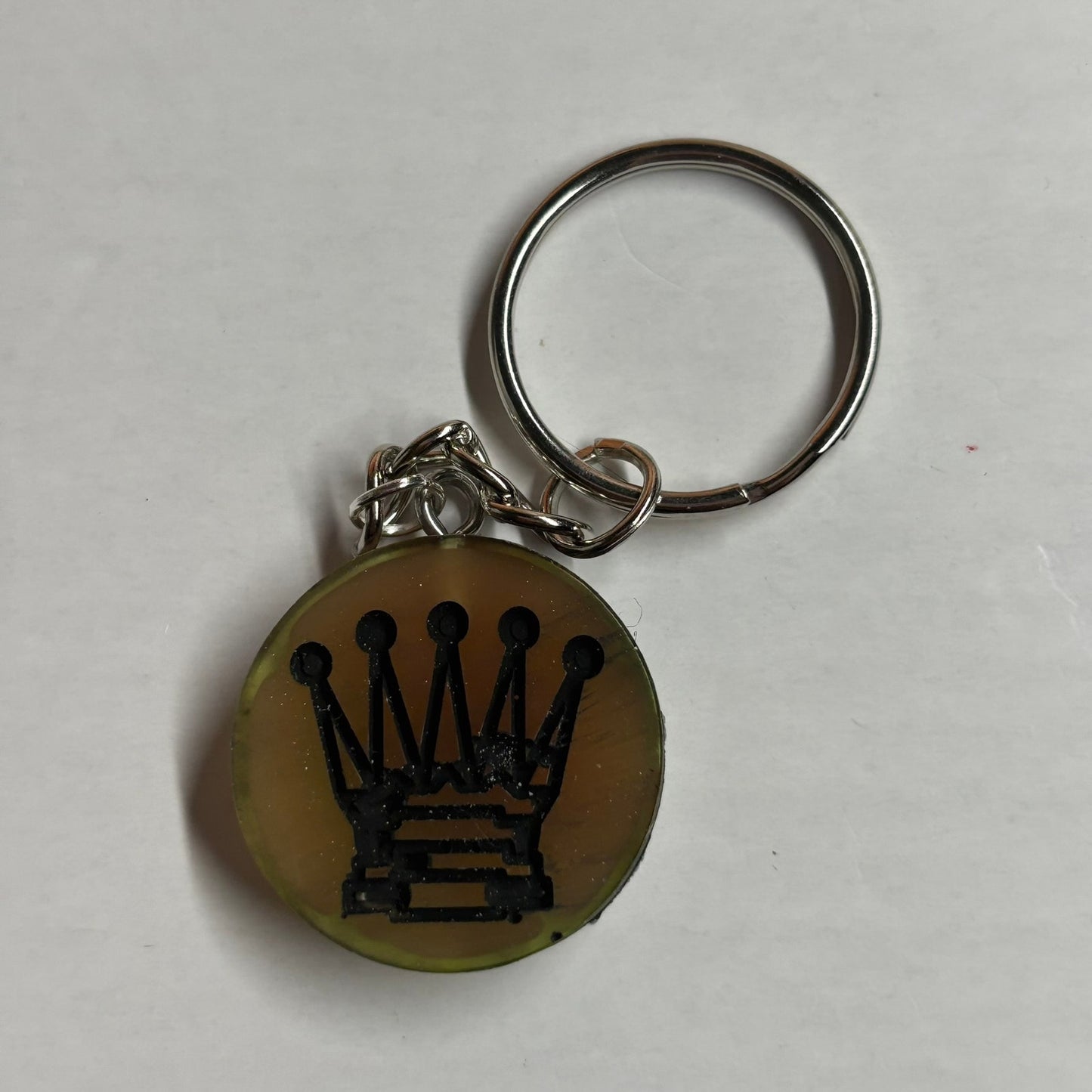 Coffee Cream Queen - Handmade Resin Keychain