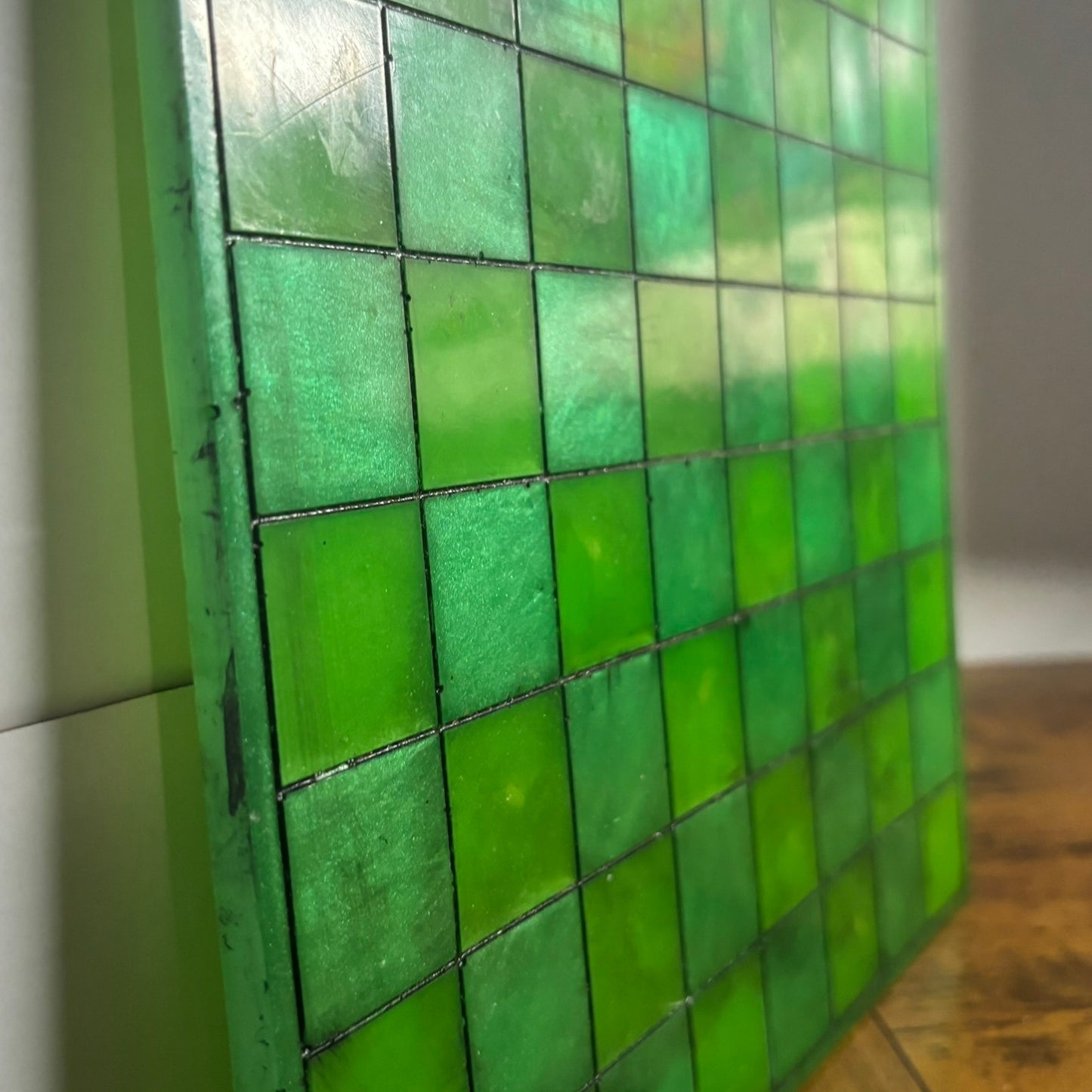 Solid Green - Resin Chess Board