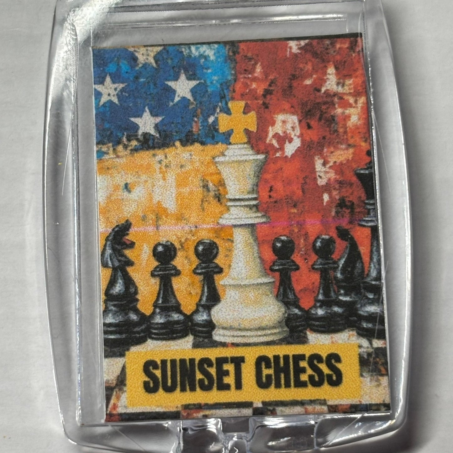 The King Stands - Chess  Photo Keychain