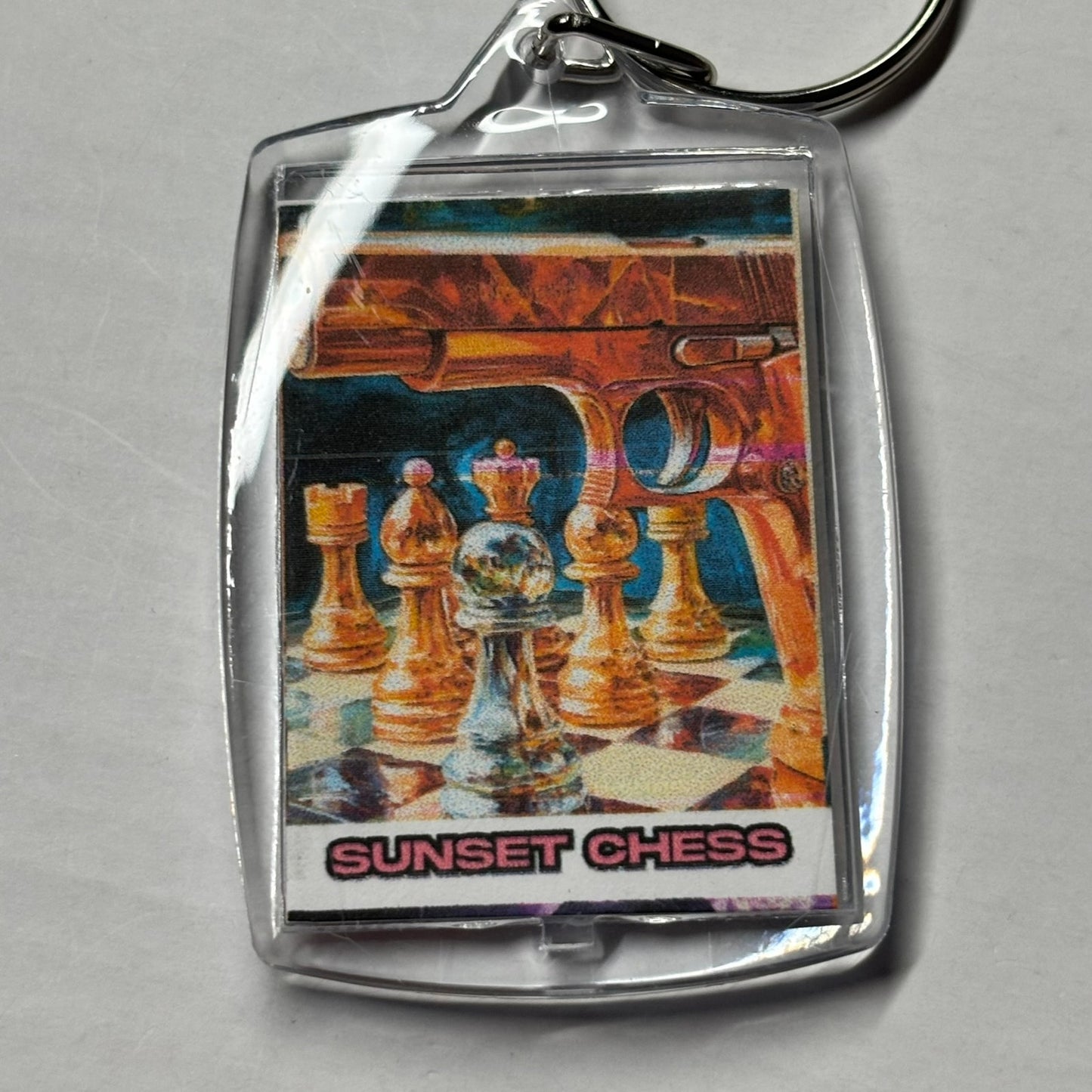 Orange Bang - Chess  Photo Keychain
