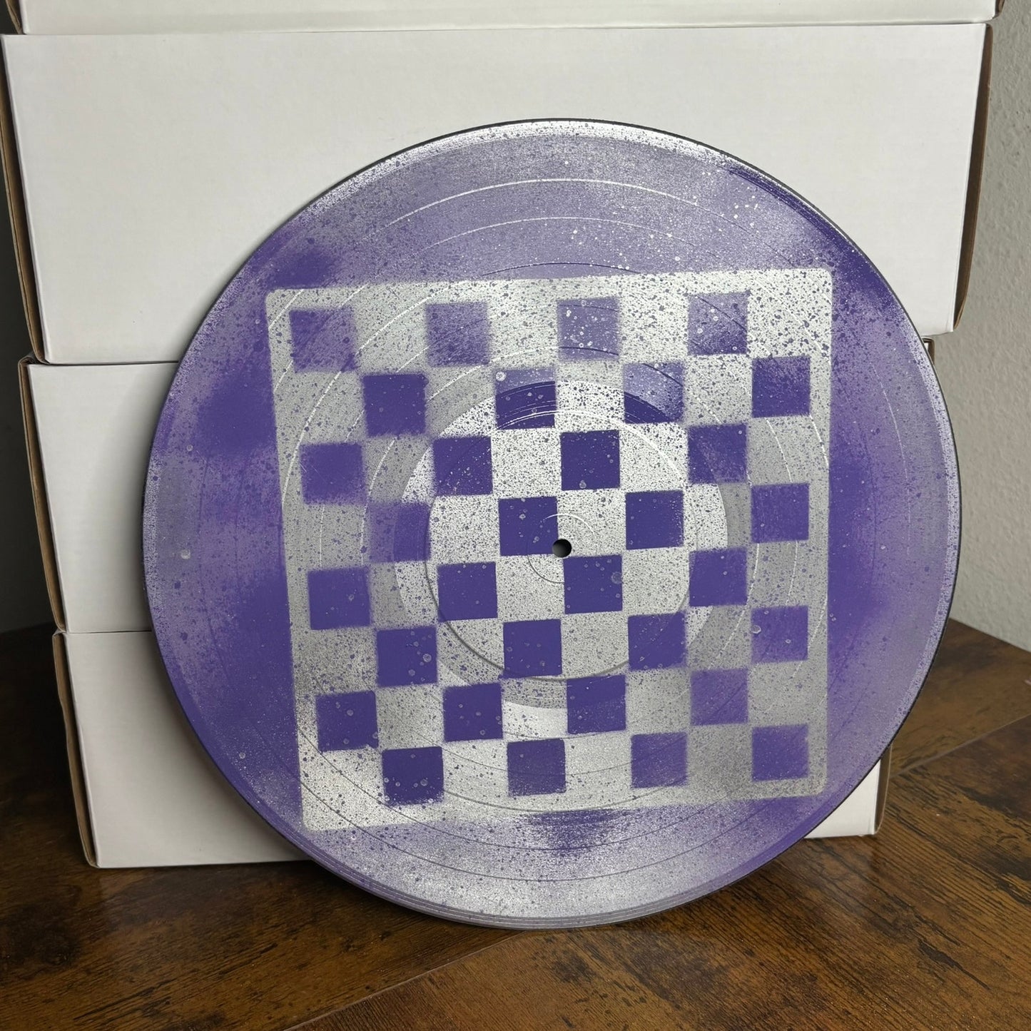 Purple Chrome - Vinyl Chess Board