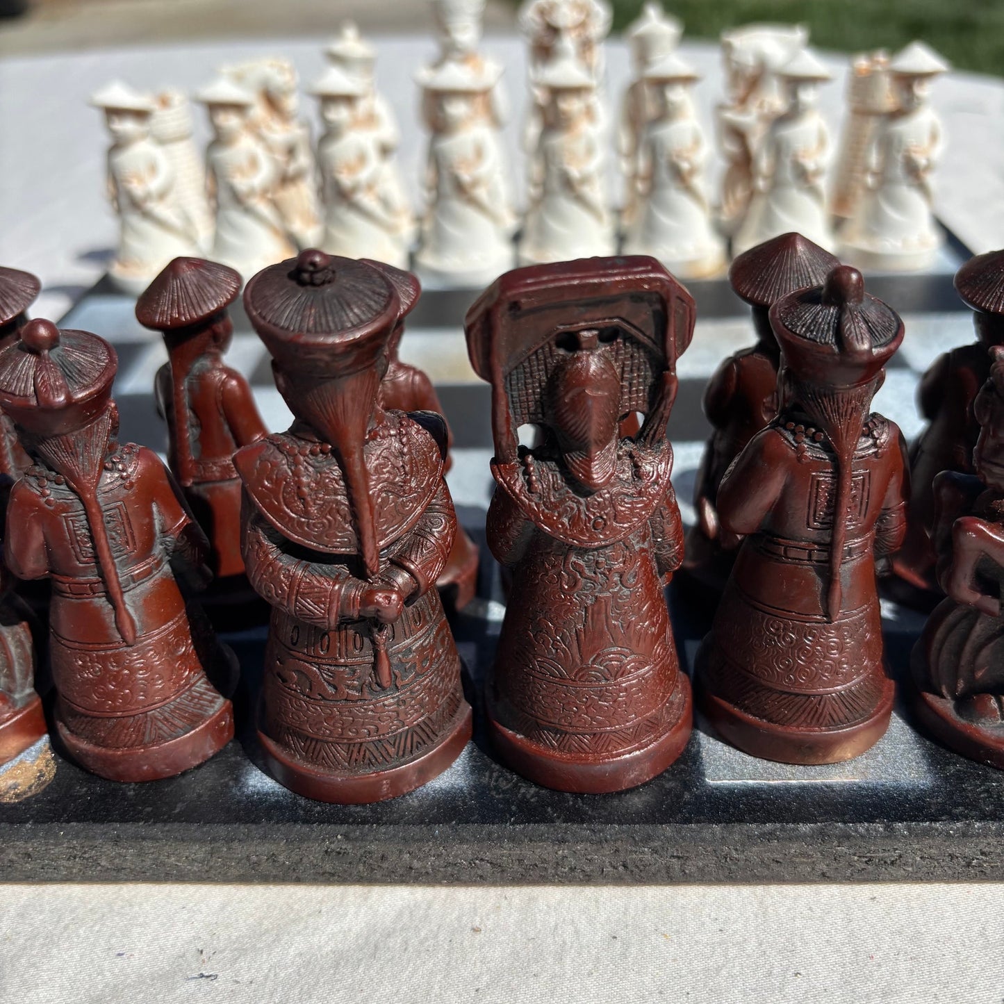 Golden Black - Chinese Edition Chess Set