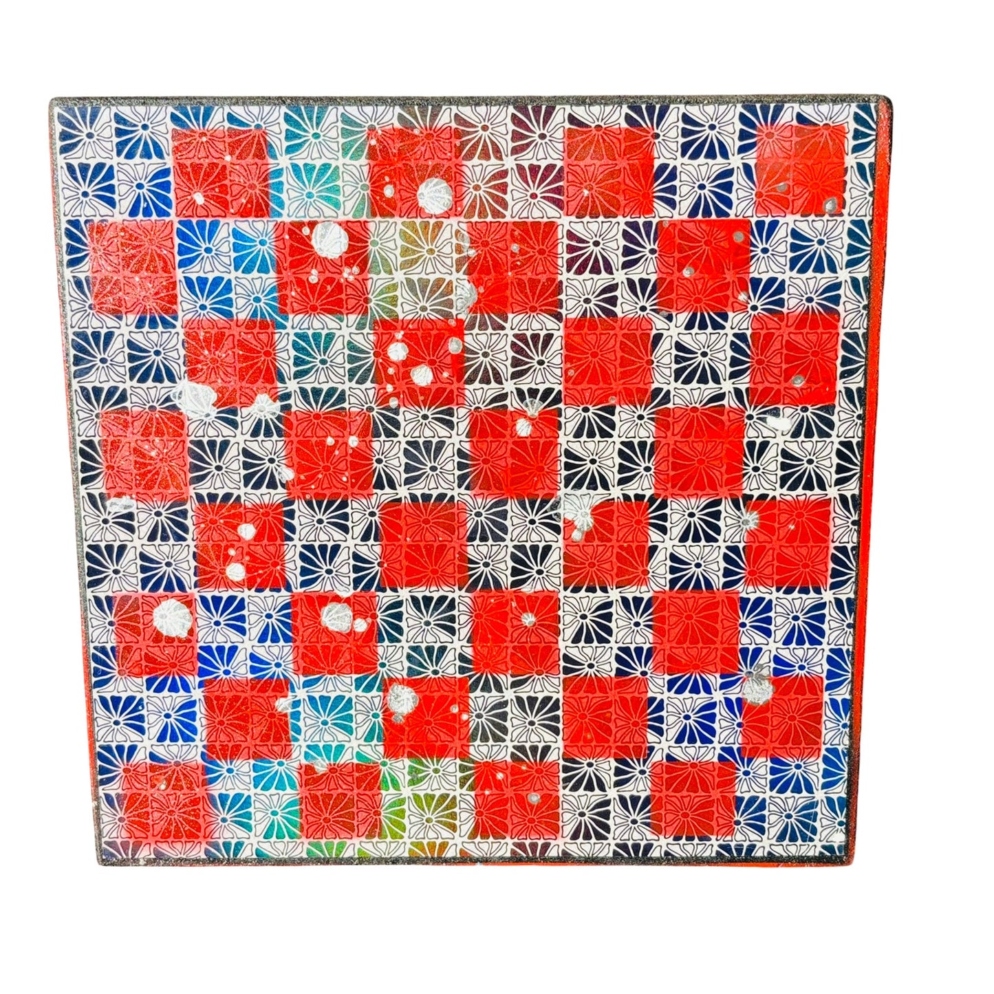 Vintage Shining Red - Scrapbook Chess Board