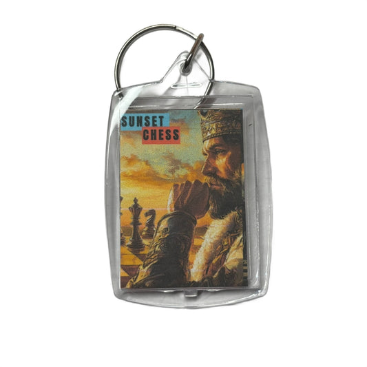 Sunset King - Chess  Photo Keychain