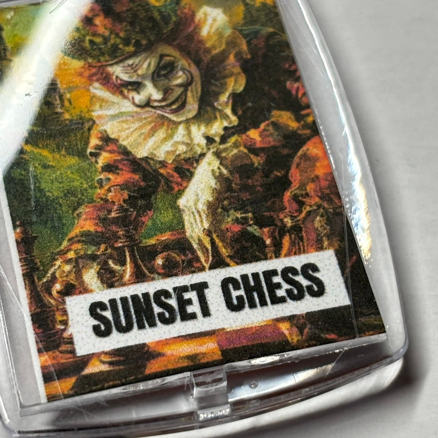 Clowns Gaze - Chess  Photo Keychain