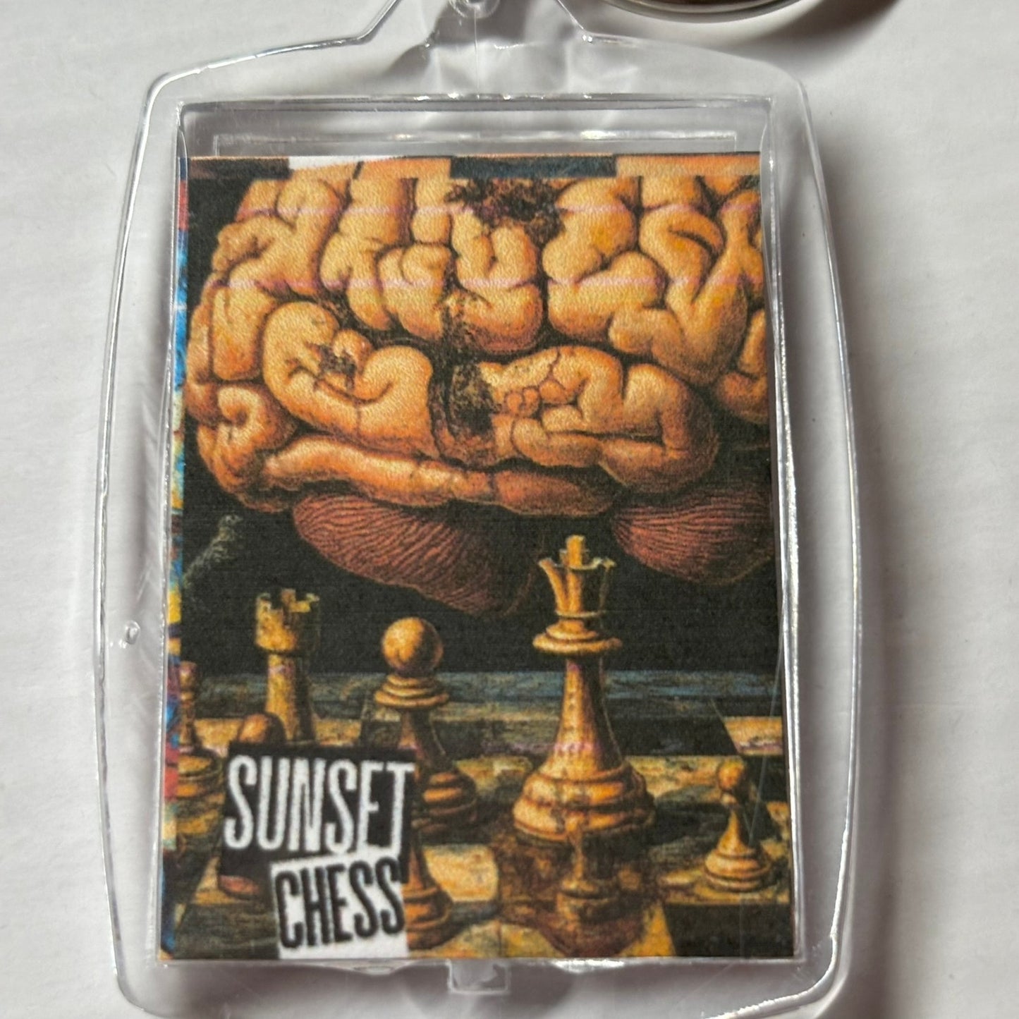Brain Game - Chess  Photo Keychain