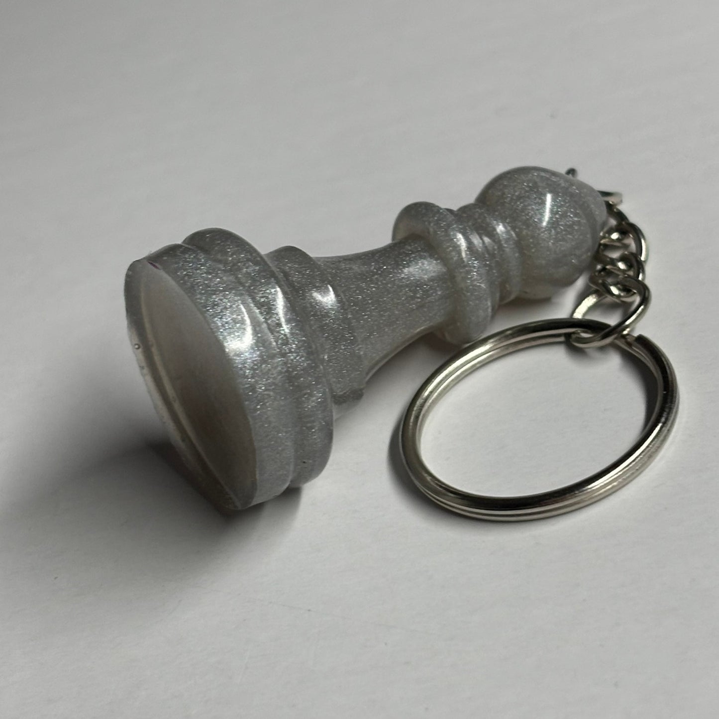 White Bishop - Handmade Resin Keychain