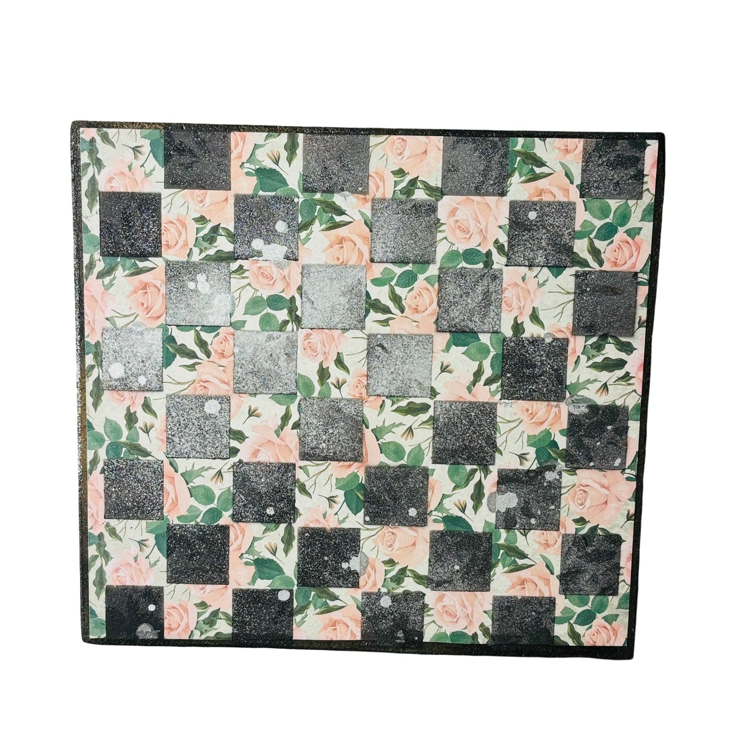 Simplistic Flowers - Scrapbook Chess Board
