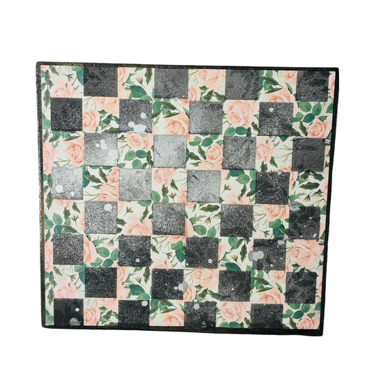 Simplistic Flowers - Scrapbook Chess Board