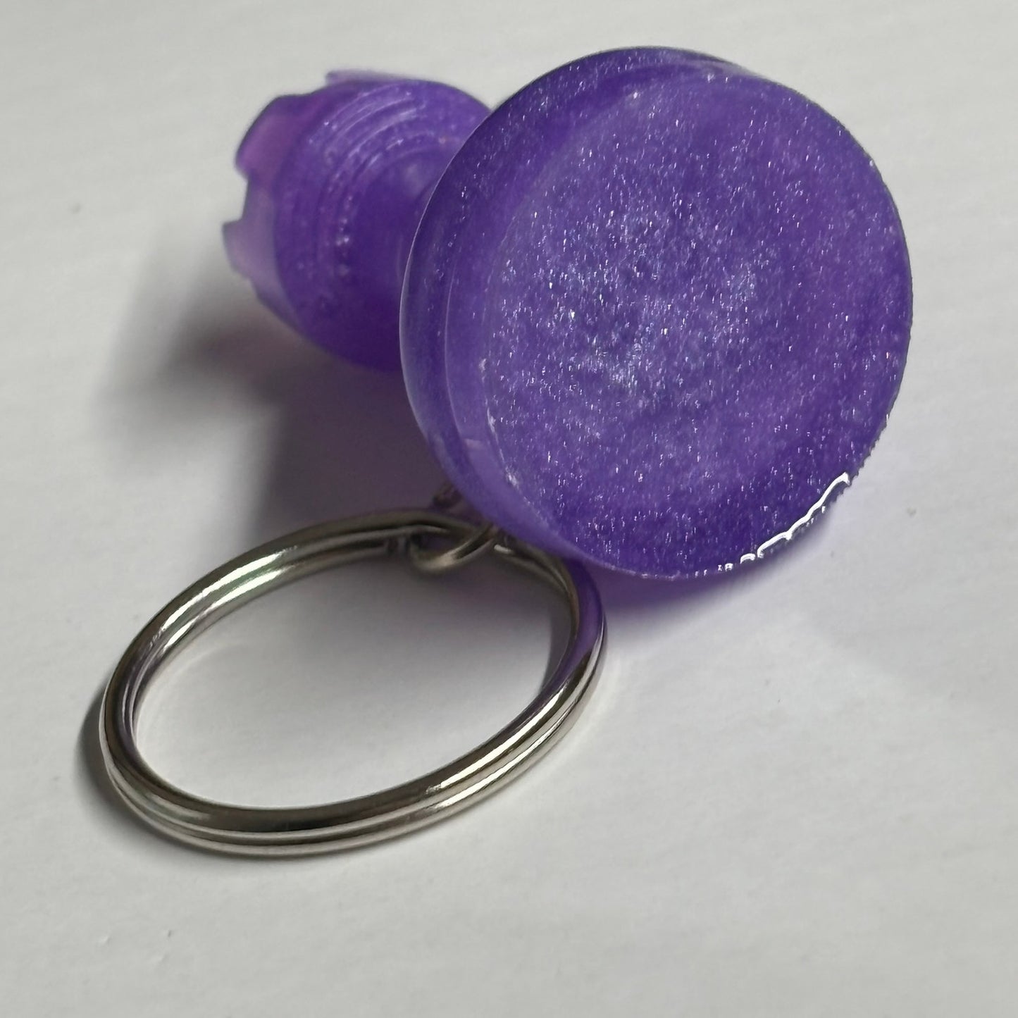 Solid Purple - Handmade Resin Keychain