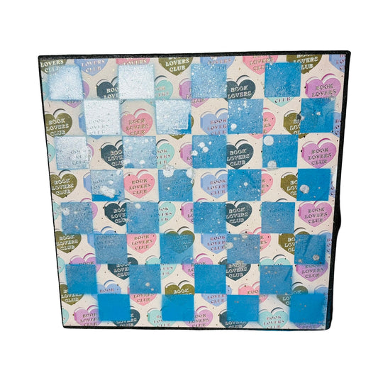 Lovely Blue - Scrapbook Chess Board