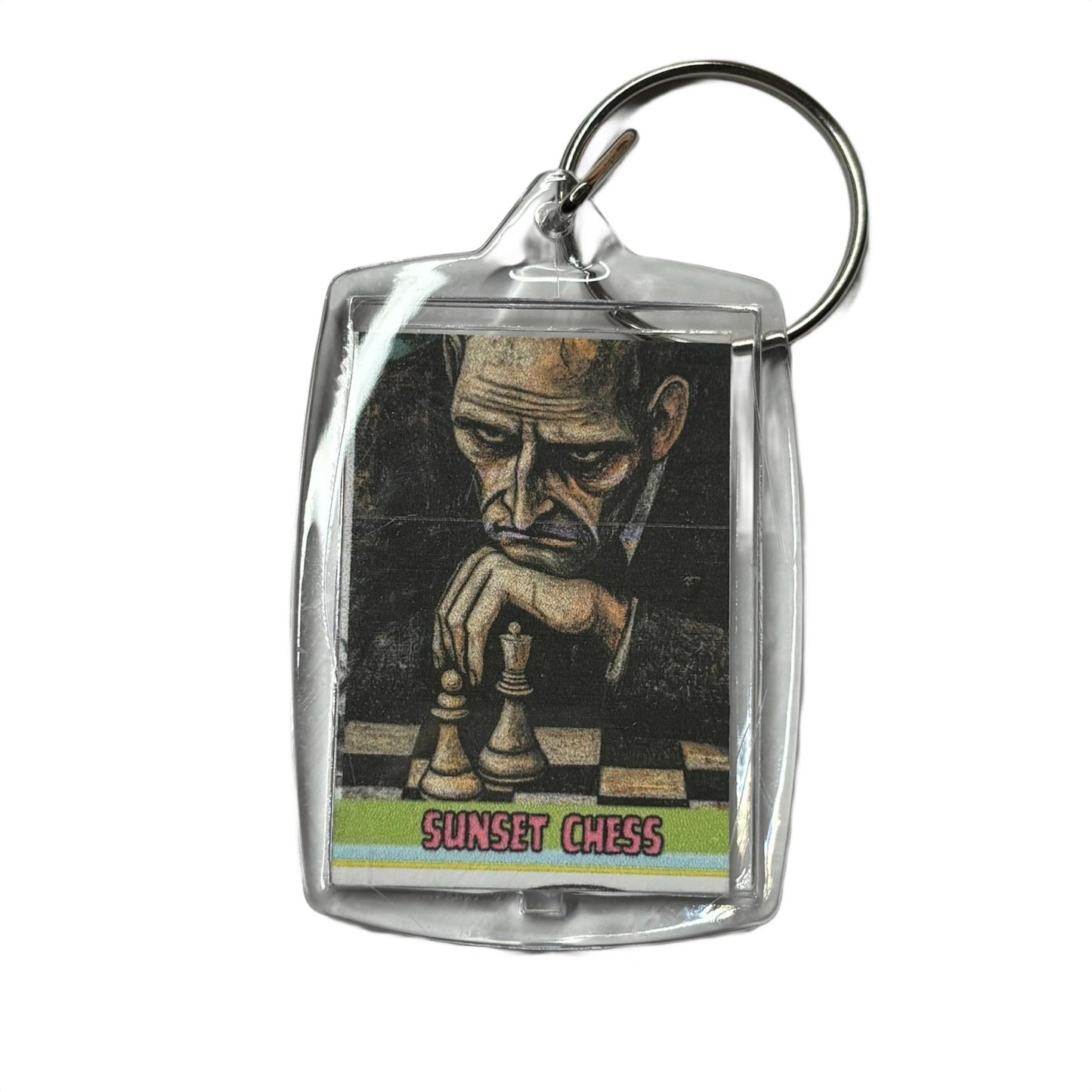 Chess Think - Chess  Photo Keychain