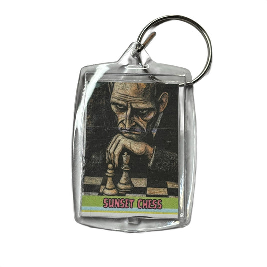 Chess Think - Chess  Photo Keychain