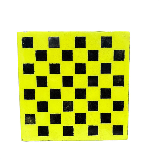 Lime Green & Black - Resin Coated Chess Board