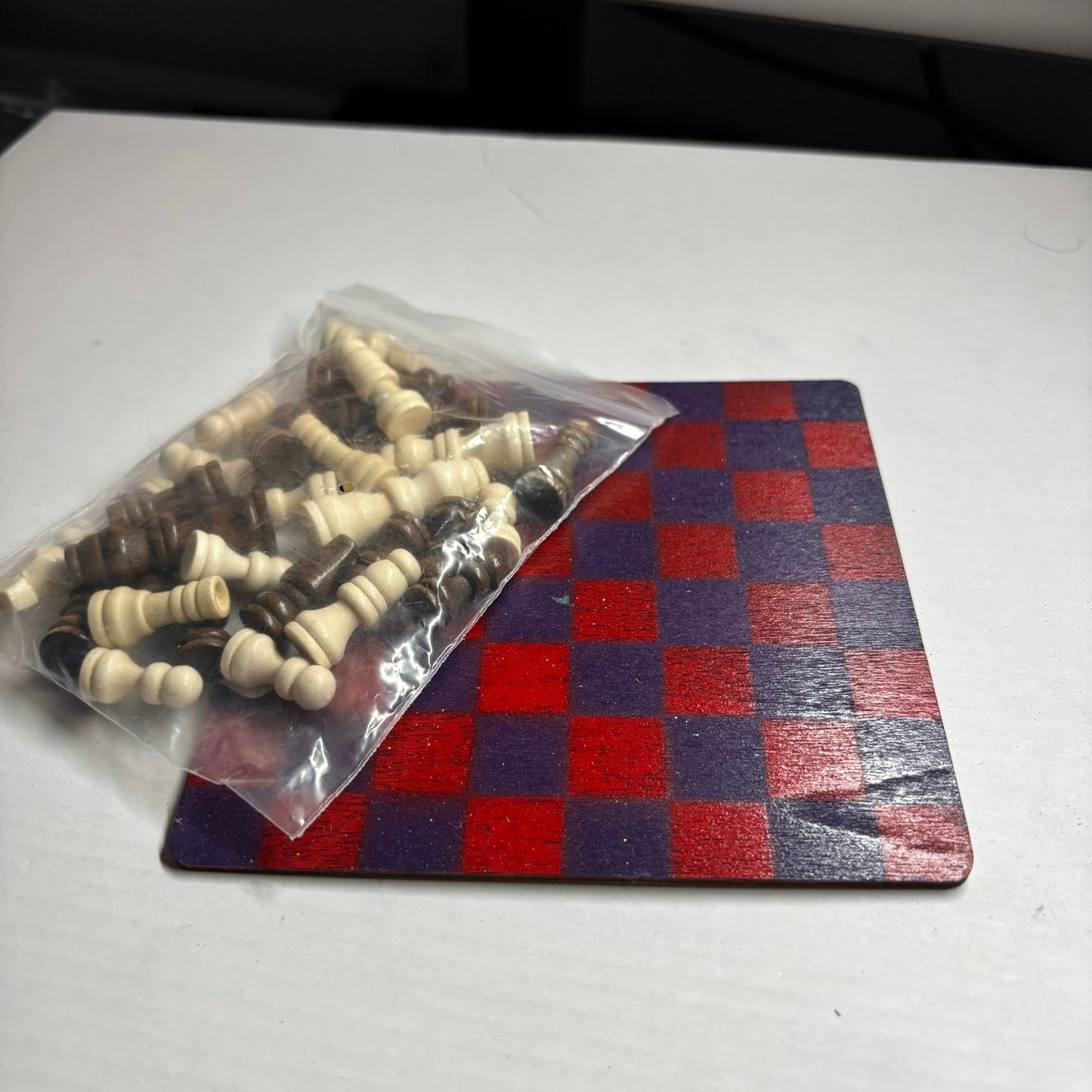 Dark Purple Red - Mini Chess Set