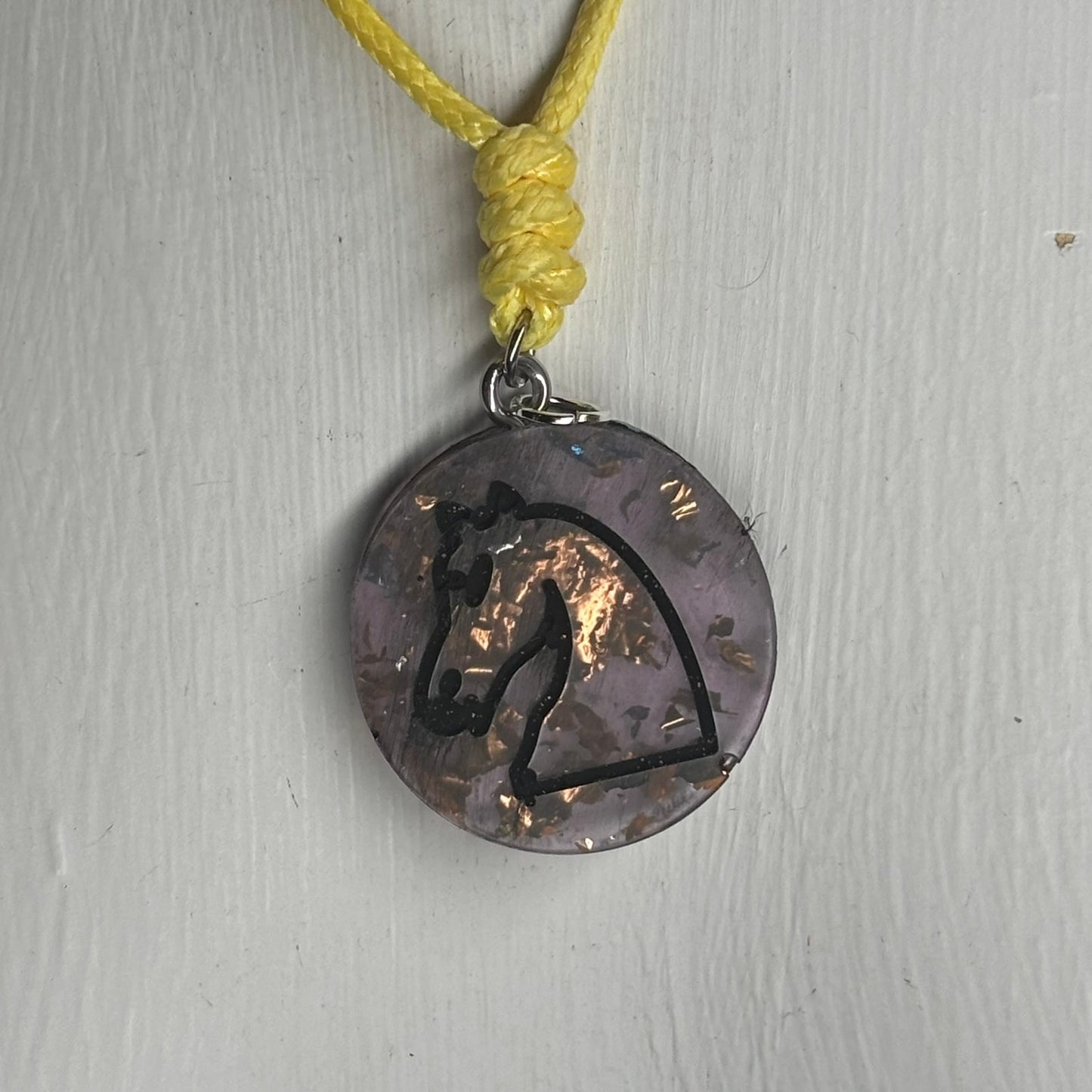 Premium Knight - Handmade Resin Chess Necklace