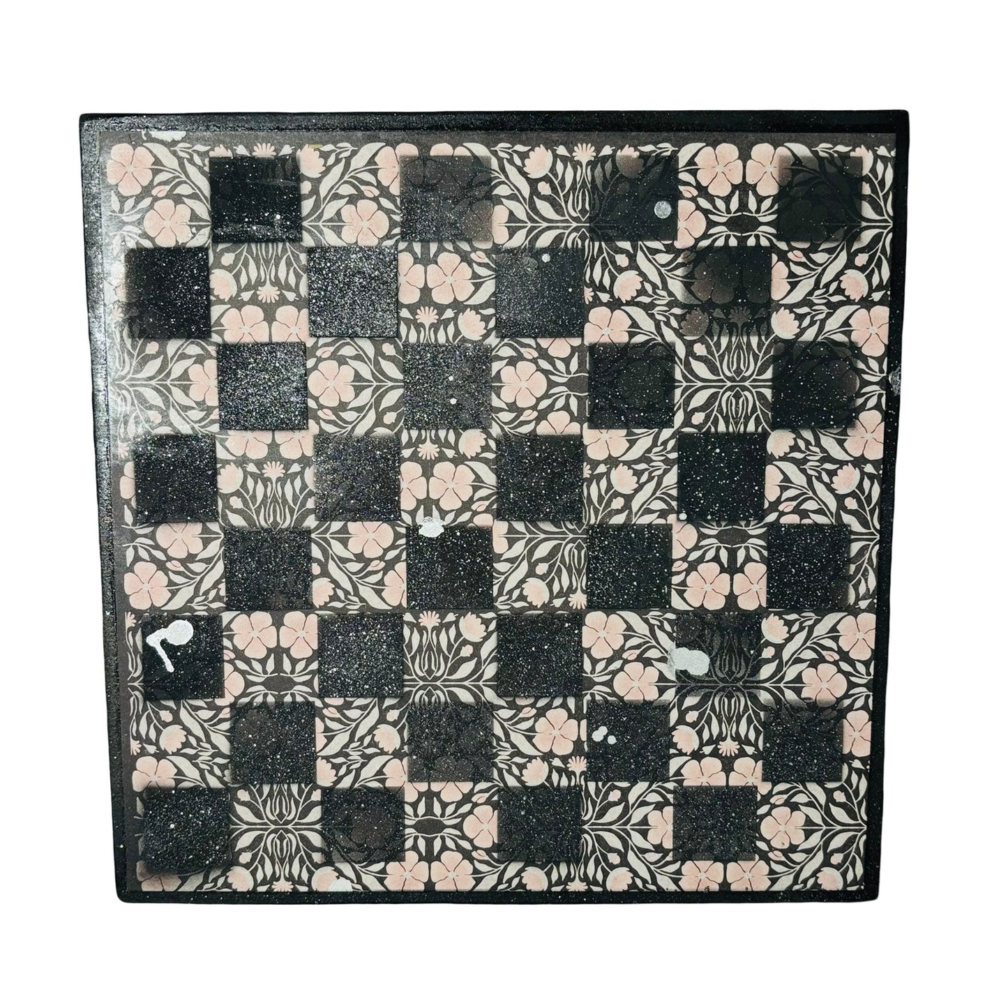 Vintage Chrome Mist - Scrapbook Chess Board