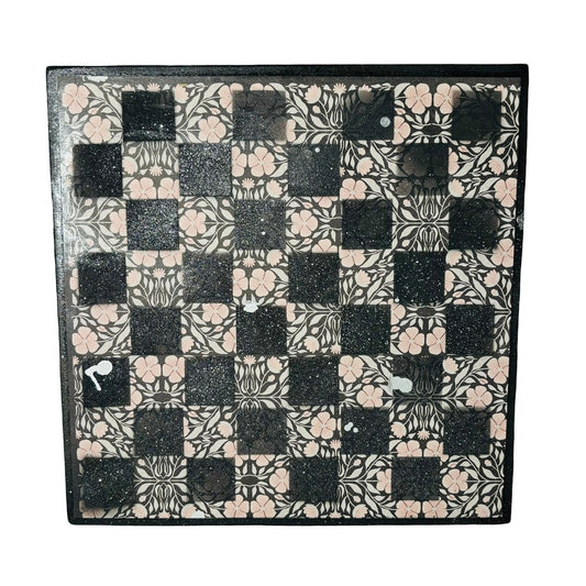 Vintage Chrome Mist - Scrapbook Chess Board