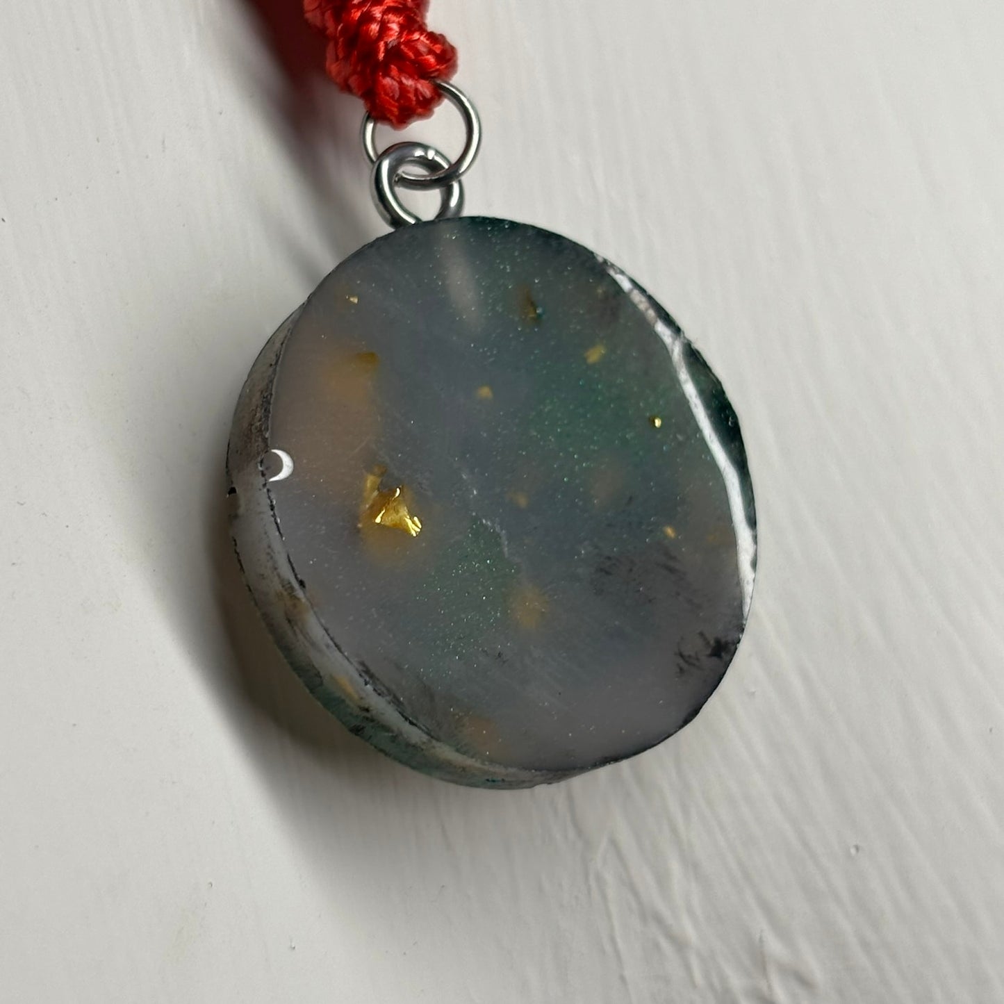 Dark Royal Knight - Handmade Resin Chess Necklace