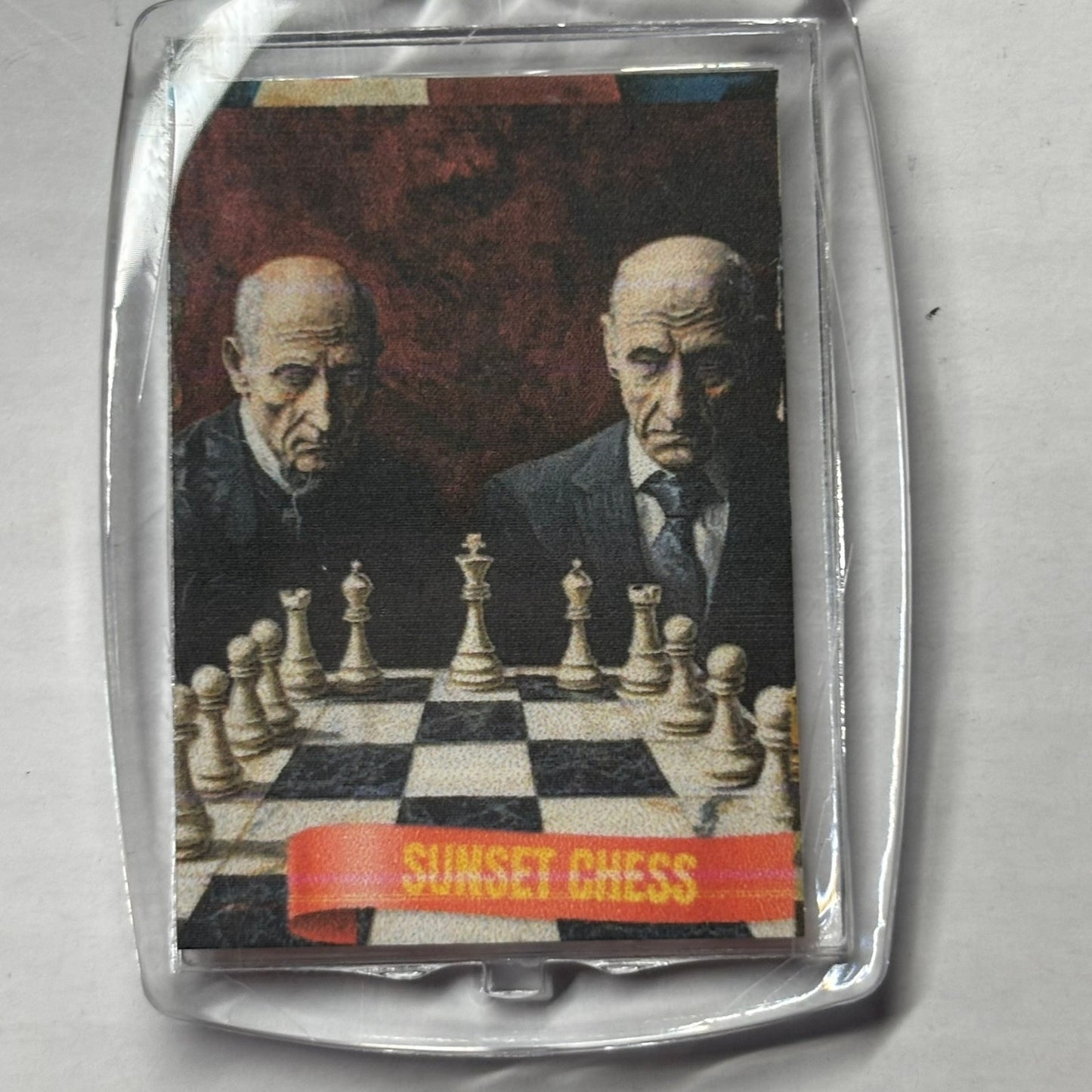 The Long Game - Chess  Photo Keychain