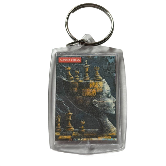 Cooling Off - Chess  Photo Keychain