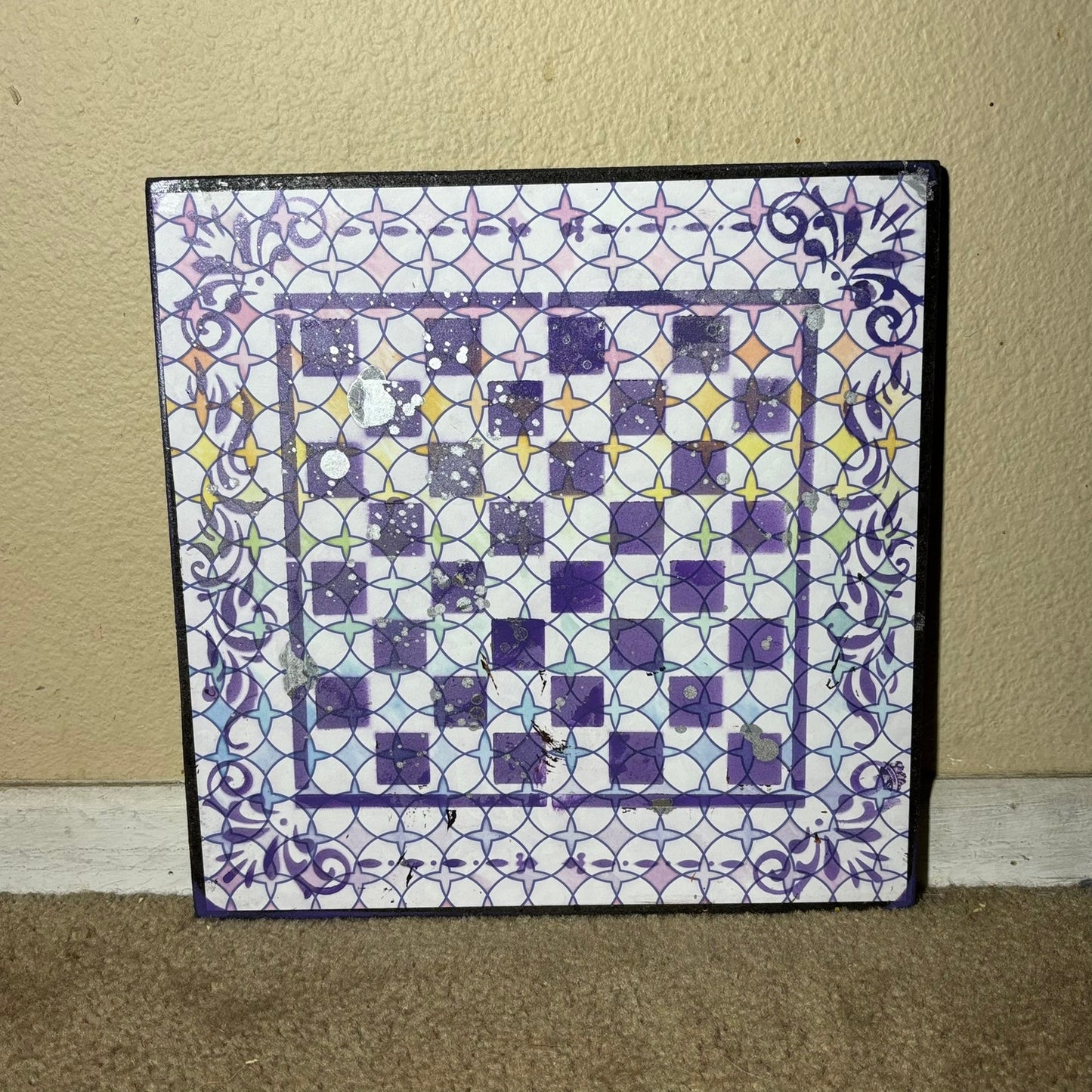 Starlight Purple - Scrapbook Chess Board
