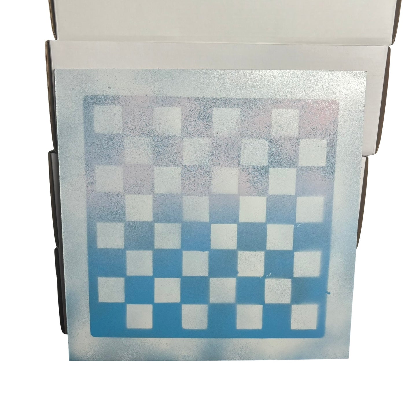 Fading Sky Blue - Painted Chess Board