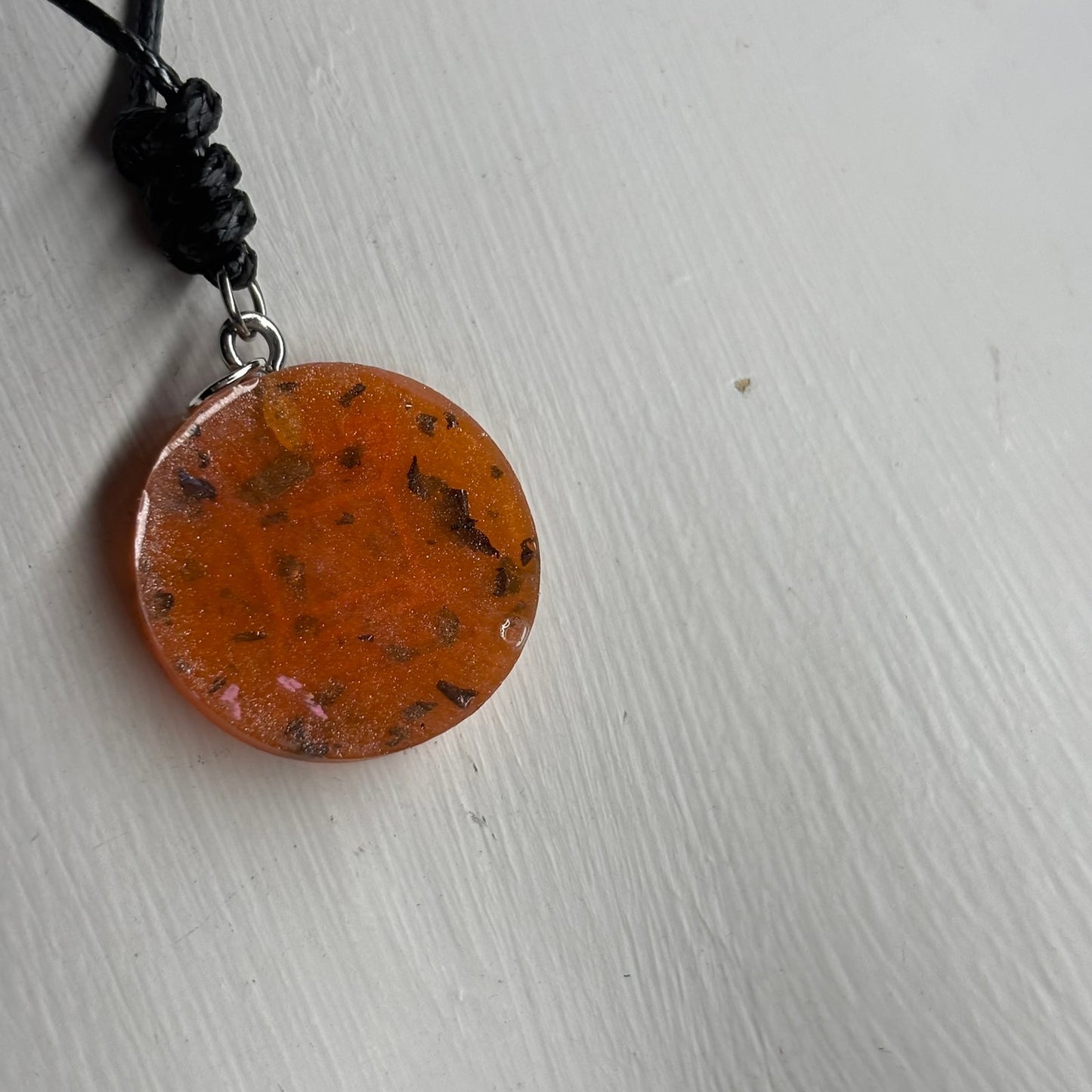 Pink Print Rook - Handmade Resin Chess Necklace