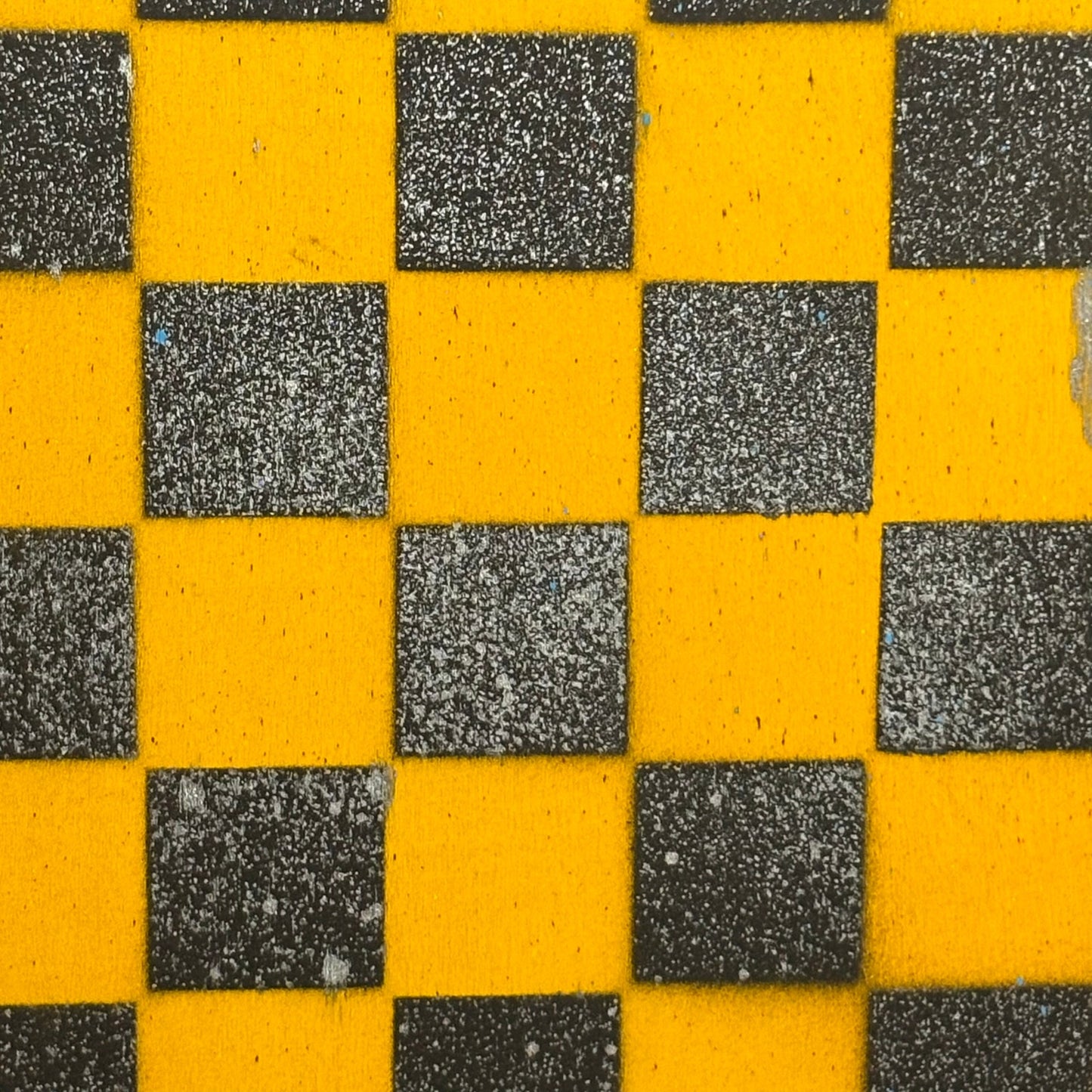 Yellow Black Chrome - Painted Thin Wooden Chess Board