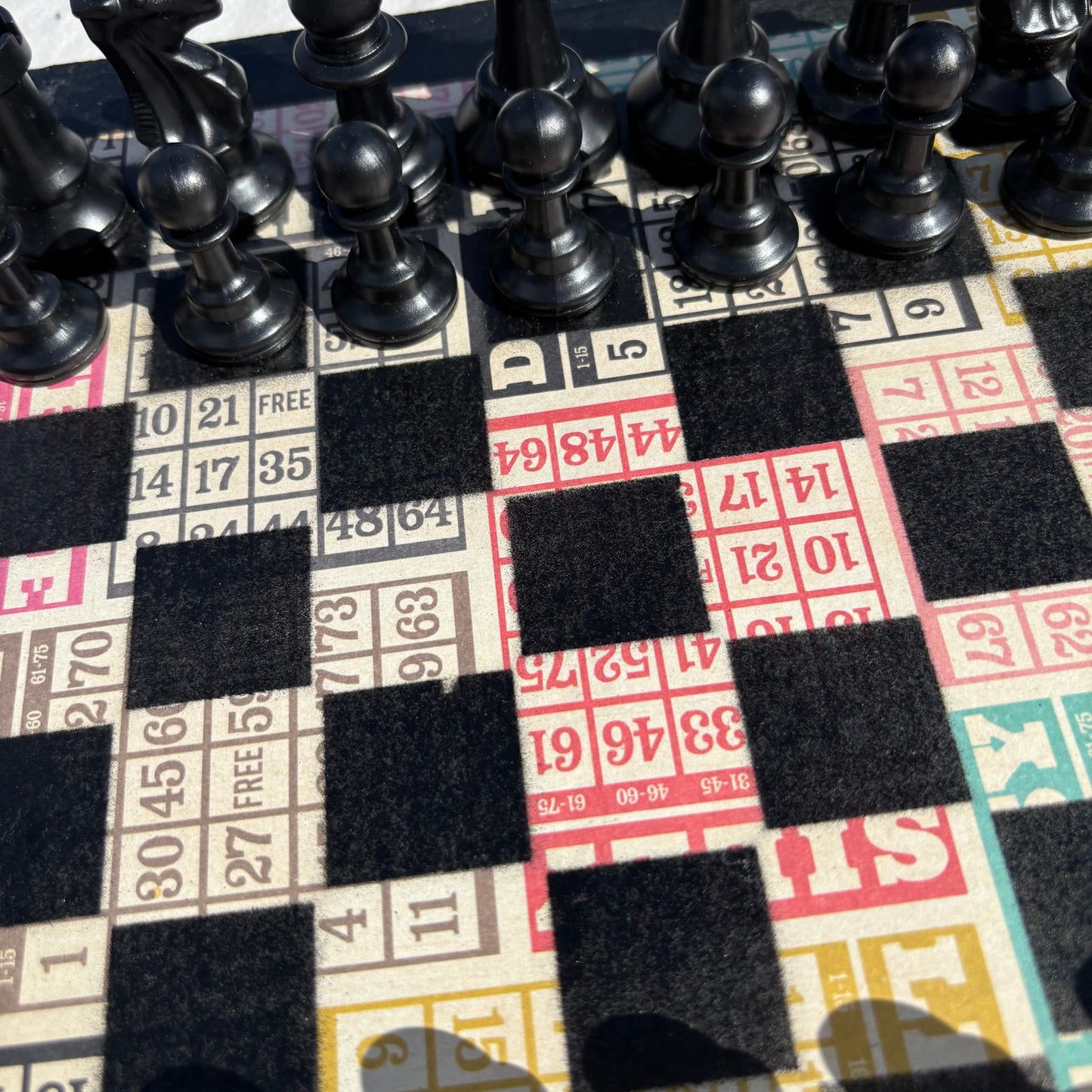 Numbers Game - Scrapbook Chess Set
