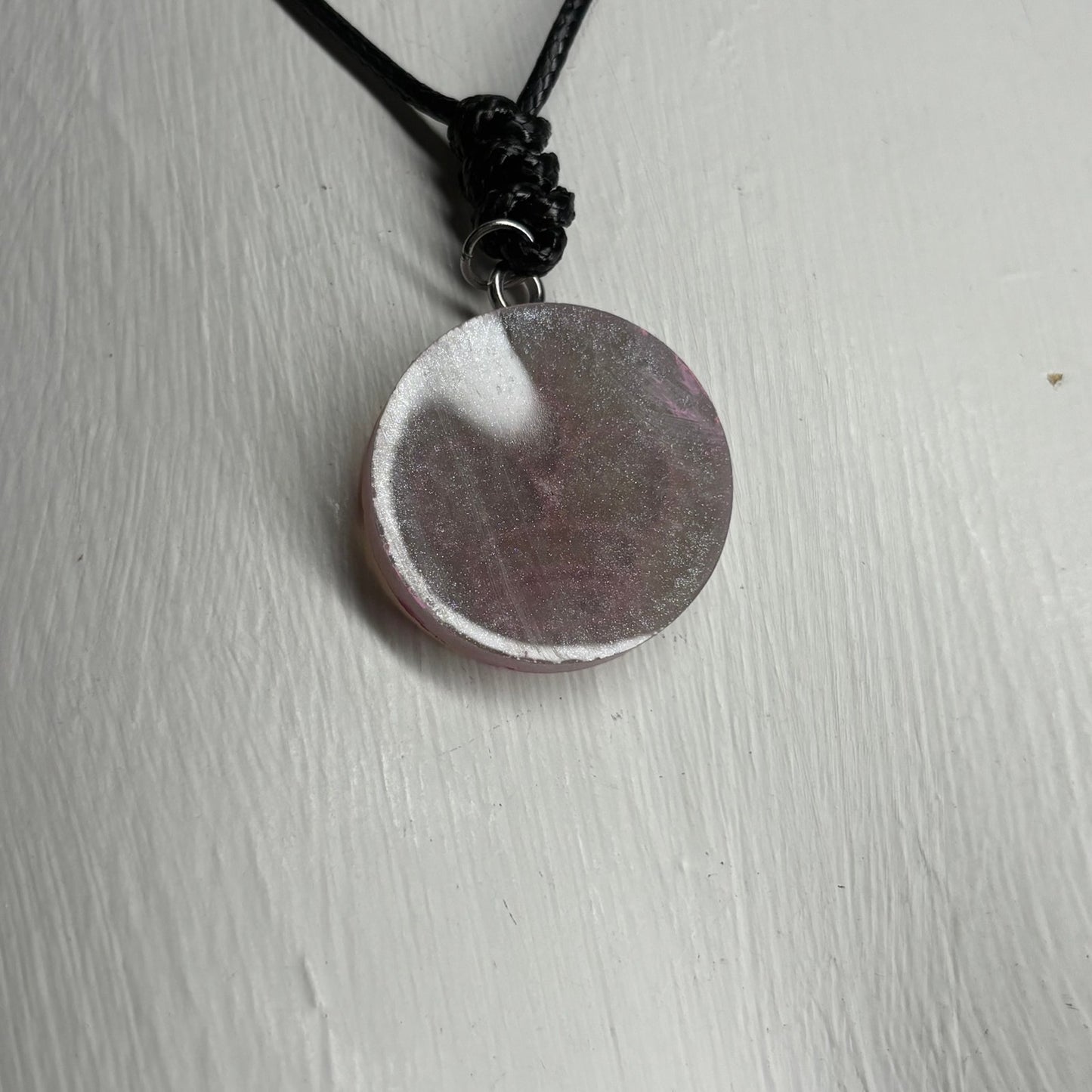 Space Gray Pink King - Handmade Resin Chess Necklace