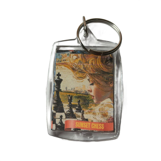 Hair Flip - Chess  Photo Keychain