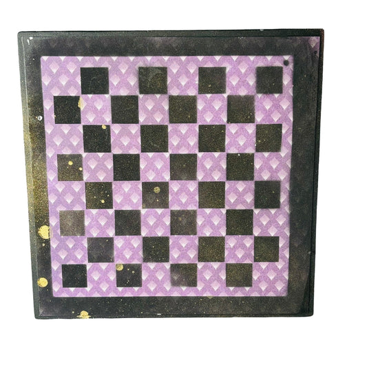 Vintage Purple - Scrapbook Chess Board