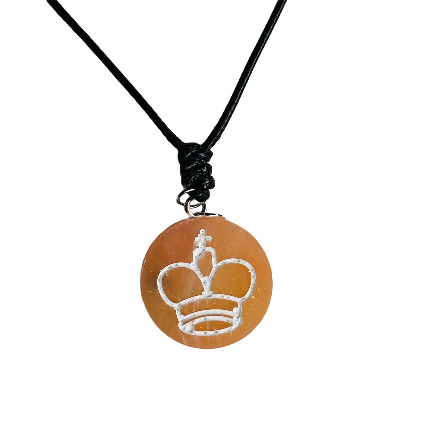 Sunny King - Handmade Resin Chess Necklace